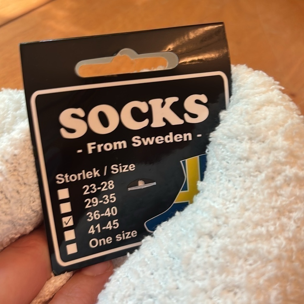 Swedish Sherpa Slipper Socks Non Slip Gripper Cozy Fair Isle Purple Gray 6-9 - Picture 3 of 5